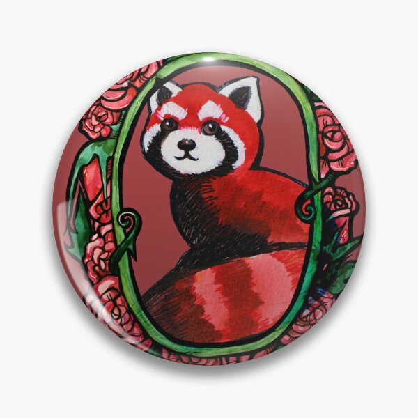 Item preview, Red Panda Roses designed and sold by lacychenault.