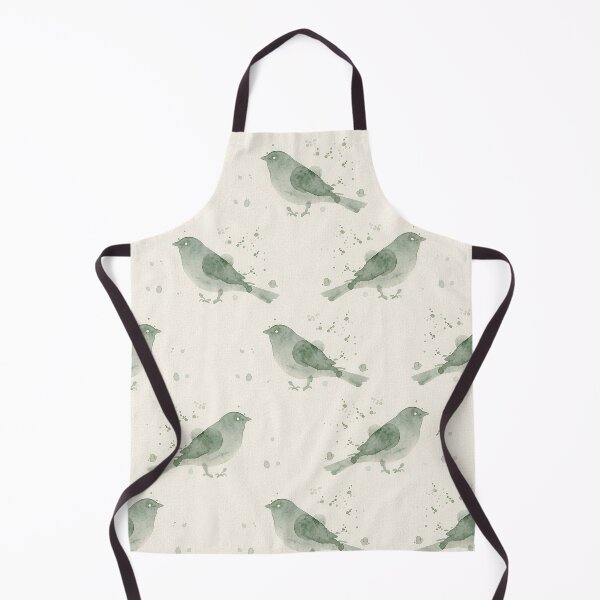 Item preview, Sage Green Bird Silhouette and Watercolor Splatter designed and sold by wissal.studio.