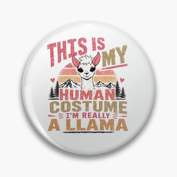 Item preview, This Is My Human Costume I'm Really A Llama Funny Llama Lover Animal Humor designed and sold by RetroMini2026.