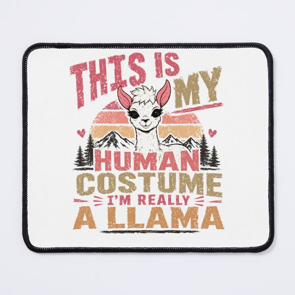Item preview, This Is My Human Costume I'm Really A Llama Funny Llama Lover Animal Humor designed and sold by RetroMini2026.