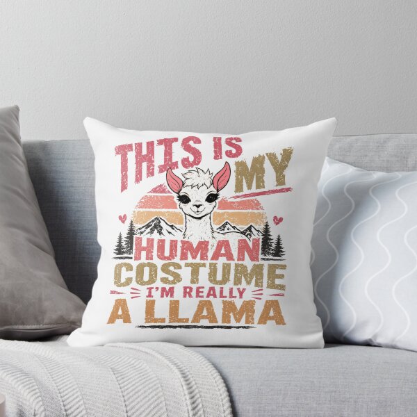 Item preview, This Is My Human Costume I'm Really A Llama Funny Llama Lover Animal Humor designed and sold by RetroMini2026.