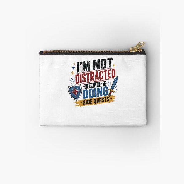 Item preview, I'm Not Distracted I'm Just Doing Side Quests Gaming Humor RPG Player designed and sold by RetroMini2026.