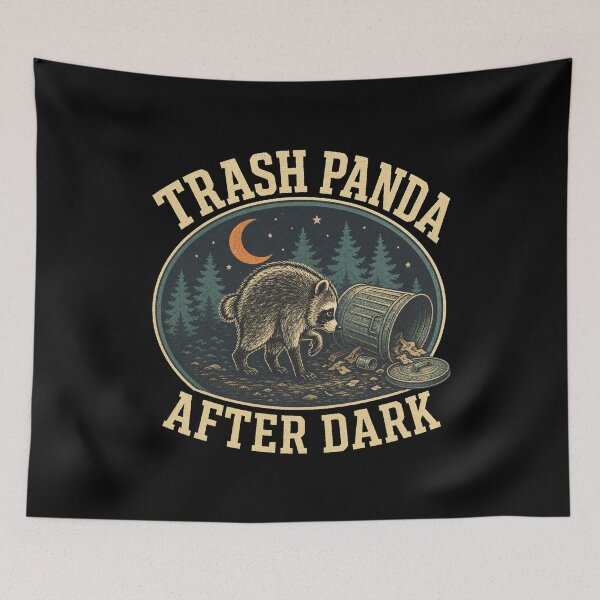 Item preview, Vintage Awkward Raccoon Woodland Humor designed and sold by AMICO77.