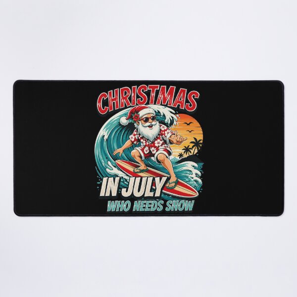Item preview, Christmas in July Santa Surfing Summer Beach Vacation Outfit designed and sold by OlakunleOloroz.