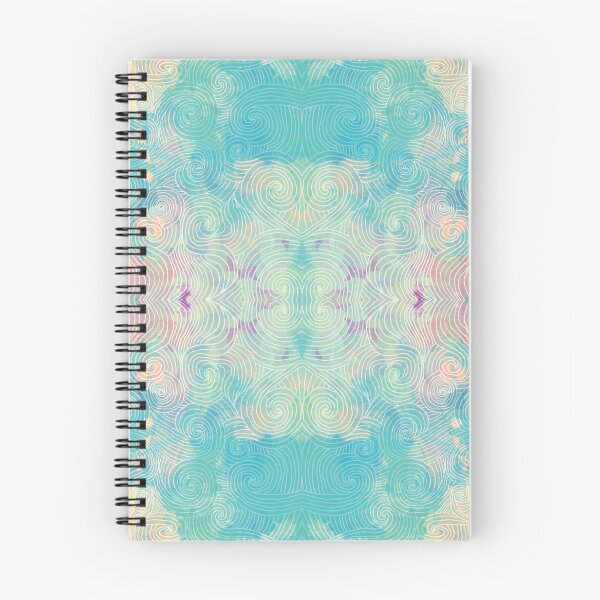 Item preview, Boho Teal Soft Pastels with lined overlay Pattern designed and sold by Stylistix Creations.