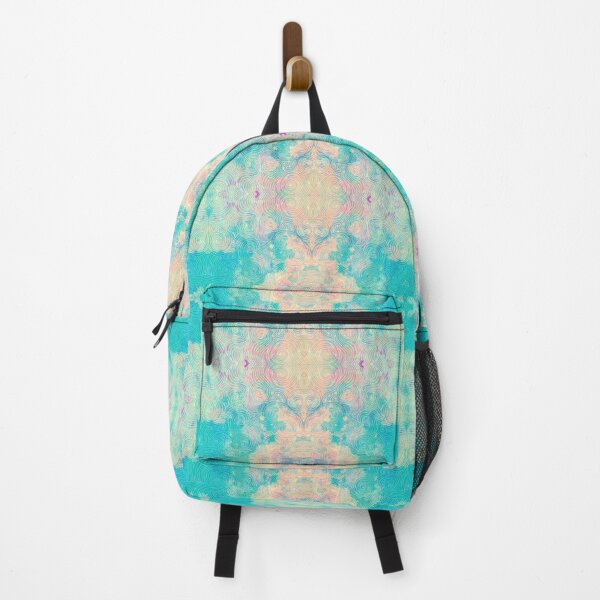 Item preview, Boho Teal Soft Pastels with lined overlay Pattern designed and sold by Stylistix Creations.