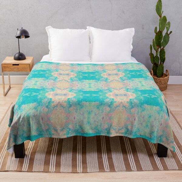 Item preview, Boho Teal Soft Pastels with lined overlay Pattern designed and sold by Stylistix Creations.