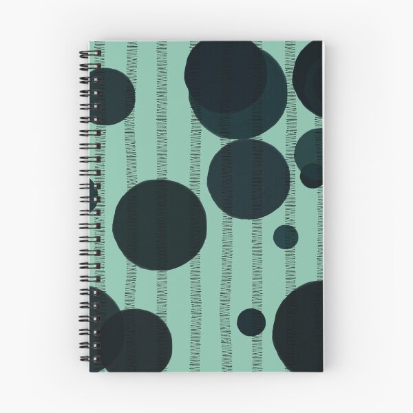 Item preview, Abstract composition with dark green bubbles and disrupted stripes 86 designed and sold by StefanStudioArt.