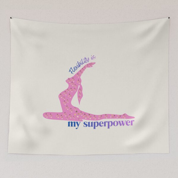 Item preview, Flexibility Is My Superpower | Funny Yoga Gift | Stretching Lover Illustration designed and sold by OlgaLuna_design.