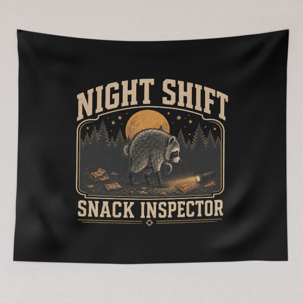 Item preview, Vintage Awkward Raccoon Woodland Humor designed and sold by AMICO77.