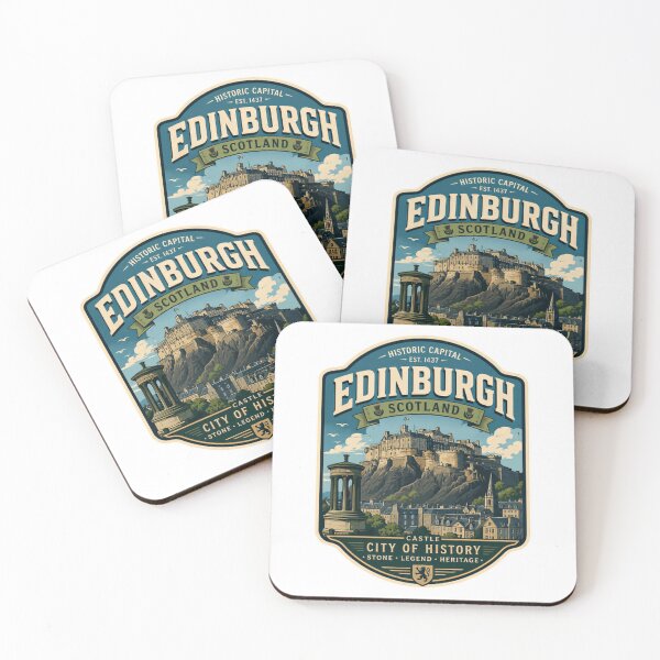 Item preview, Edinburgh Scotland Historic Capital Est 1437 Castle City Of History Stone Legend Heritage Travel Souvenir designed and sold by Simsimah26Parks.