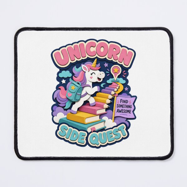 Item preview, Back to School Unicorn Side Quest: Find Something Awesome designed and sold by Fenay Designs.