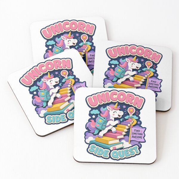 Item preview, Back to School Unicorn Side Quest: Find Something Awesome designed and sold by Fenay Designs.