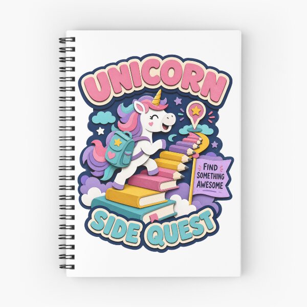 Item preview, Back to School Unicorn Side Quest: Find Something Awesome designed and sold by Fenay Designs.