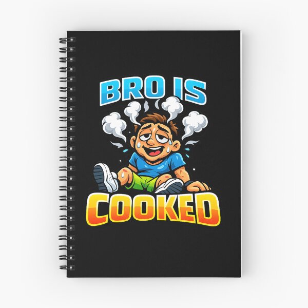 Item preview, Bro Is Cooked Funny Gym Meme designed and sold by GainzNGains.