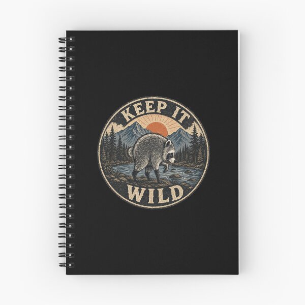 Item preview, Vintage Awkward Raccoon Woodland Humor designed and sold by AMICO77.