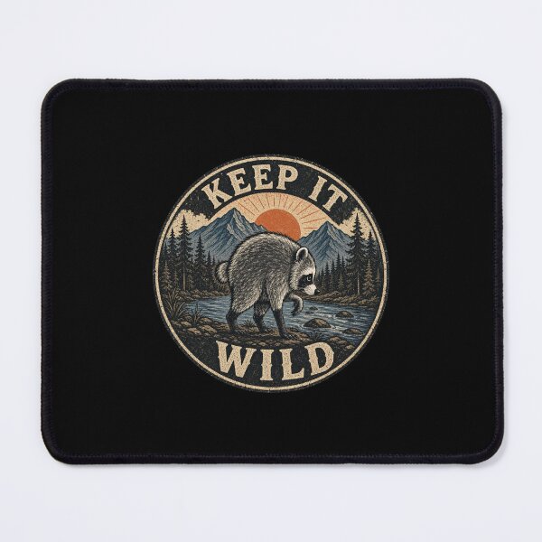 Item preview, Vintage Awkward Raccoon Woodland Humor designed and sold by AMICO77.