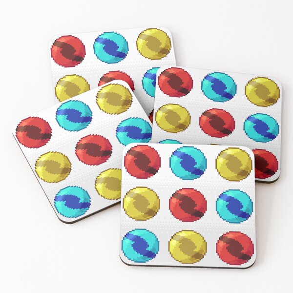 Item preview, Pixelart marble pattern (Primary colours) designed and sold by CyberphnxArtz.