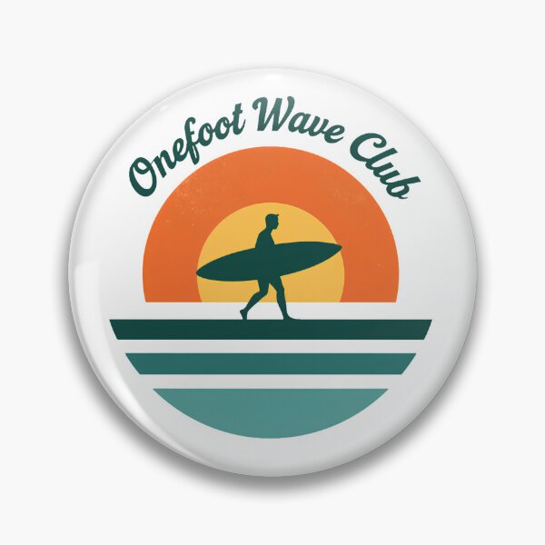 Item preview, Onefoot Wave Club Funny Amputee Surfer Adaptive Sports Sunset T-Shirt designed and sold by pawsome purrfect.