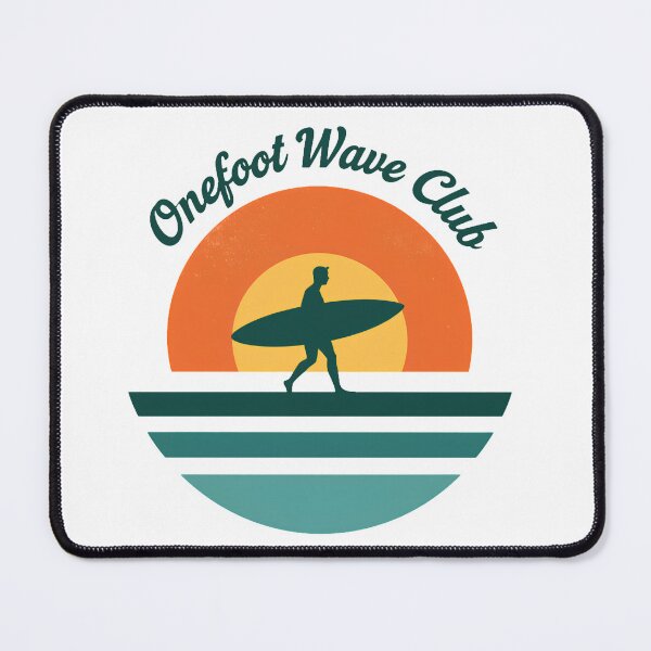 Item preview, Onefoot Wave Club Funny Amputee Surfer Adaptive Sports Sunset T-Shirt designed and sold by pawsome purrfect.