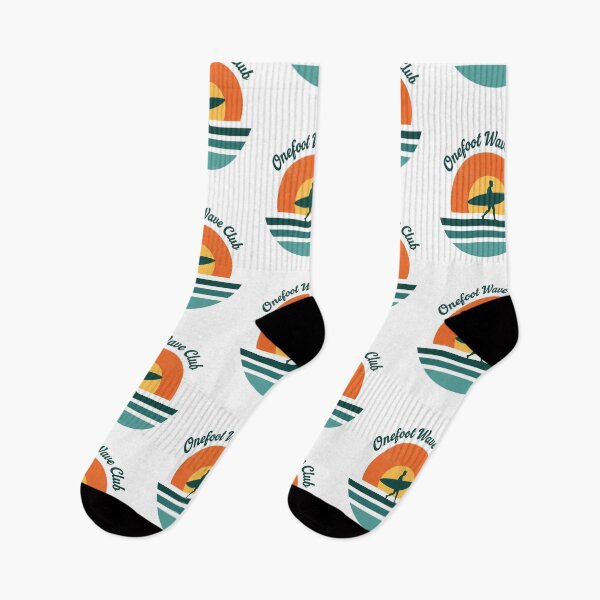 Artikelvorschau, Onefoot Wave Club Lustiges T-Shirt für amputierte Surfer, adaptive Sportarten und Sonnenuntergang entworfen und verkauft von pawsome purrfect.