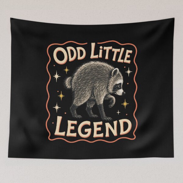 Item preview, Vintage Awkward Raccoon Woodland Humor designed and sold by AMICO77.