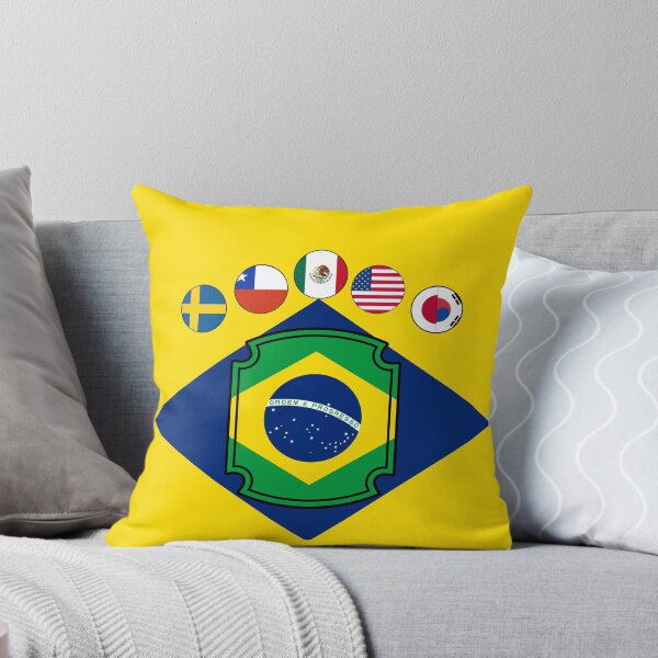 Item preview, Brazil - World Champions Host Nations Minimalist Football Crest designed and sold by p-Phictures4.