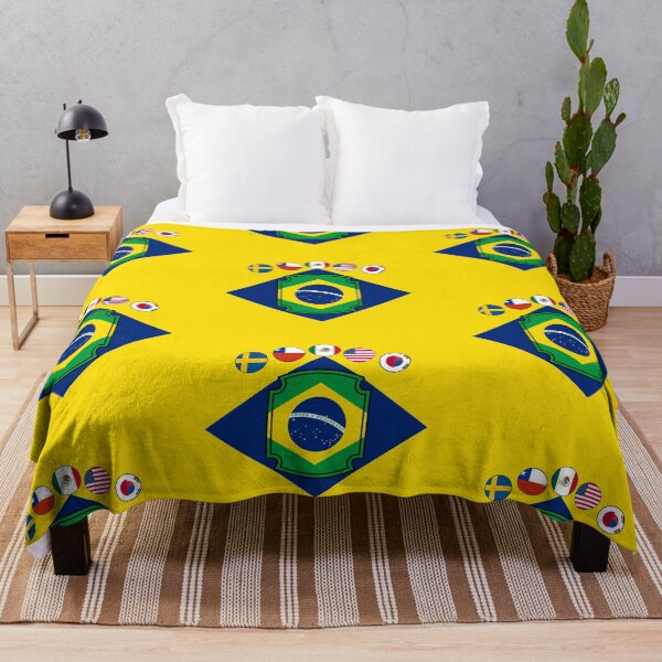 Item preview, Brazil - World Champions Host Nations Minimalist Football Crest designed and sold by p-Phictures4.