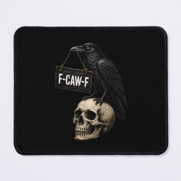 Item preview, F-CAW-F Funny Raven Skull Halloween designed and sold by CelidaBonde.
