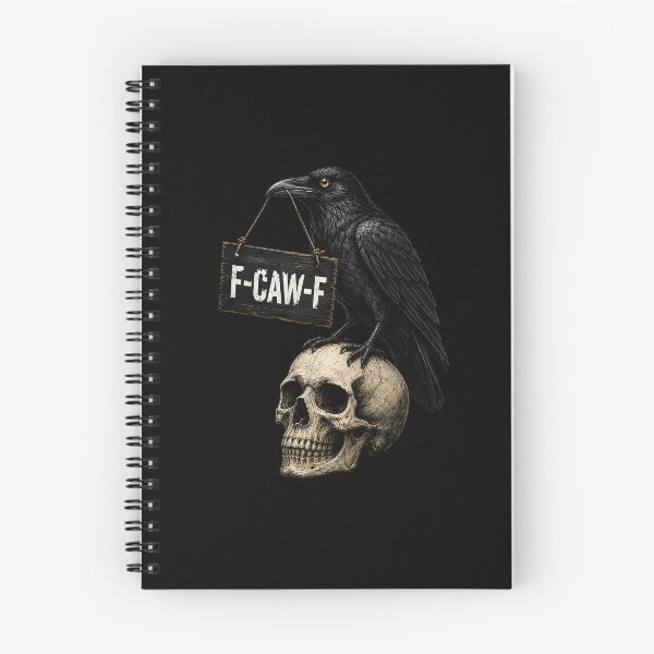 Item preview, F-CAW-F Funny Raven Skull Halloween designed and sold by CelidaBonde.