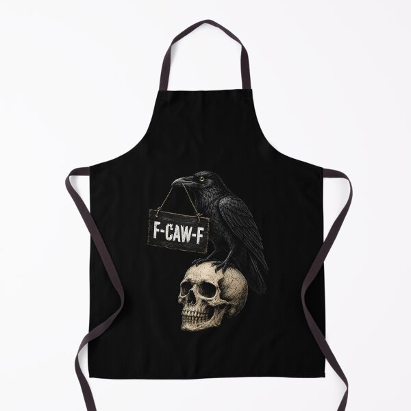 Item preview, F-CAW-F Funny Raven Skull Halloween designed and sold by CelidaBonde.