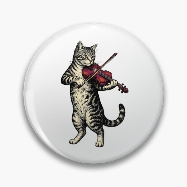 Item preview, Violin Player Cat designed and sold by Roy & Tiffany.