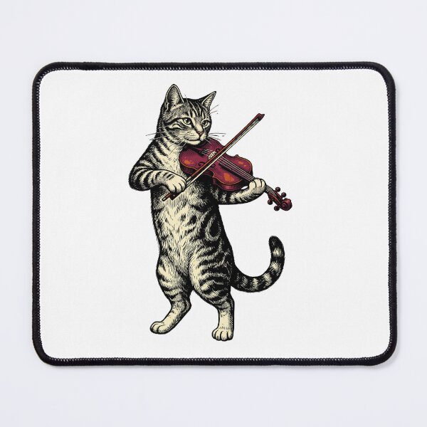 Item preview, Violin Player Cat designed and sold by Roy & Tiffany.