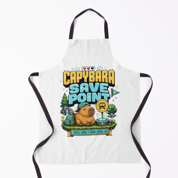 Item preview, Back to School Capybara Save Point: Level Up designed and sold by Fenay Designs.