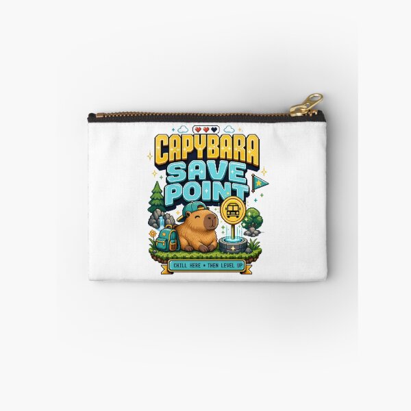 Item preview, Back to School Capybara Save Point: Level Up designed and sold by Fenay Designs.