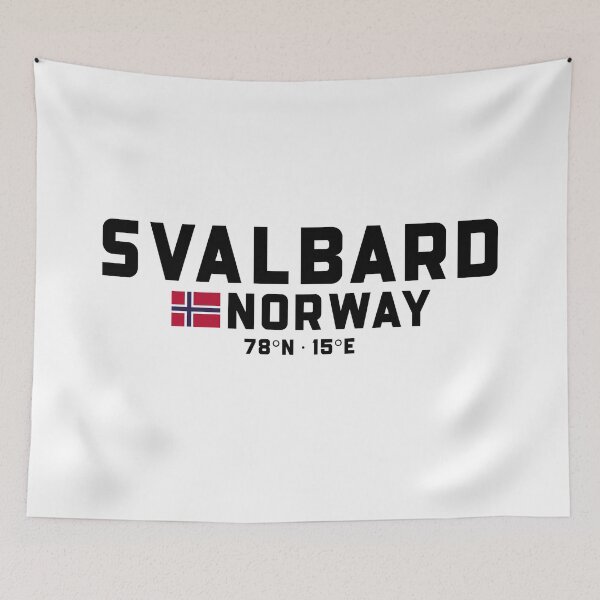 Item preview, Svalbard Norway coordinates and flag designed and sold by Andersce.