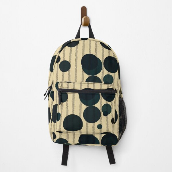 Item preview, Abstract composition with dark green bubbles and disrupted stripes E9 designed and sold by StefanStudioArt.