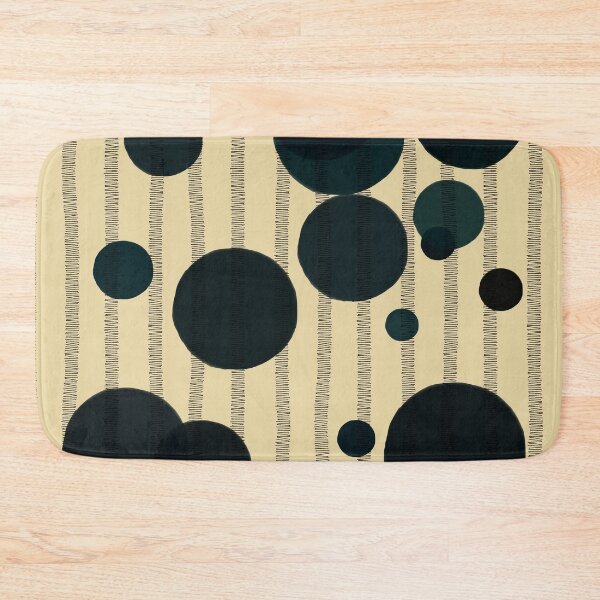 Item preview, Abstract composition with dark green bubbles and disrupted stripes E9 designed and sold by StefanStudioArt.