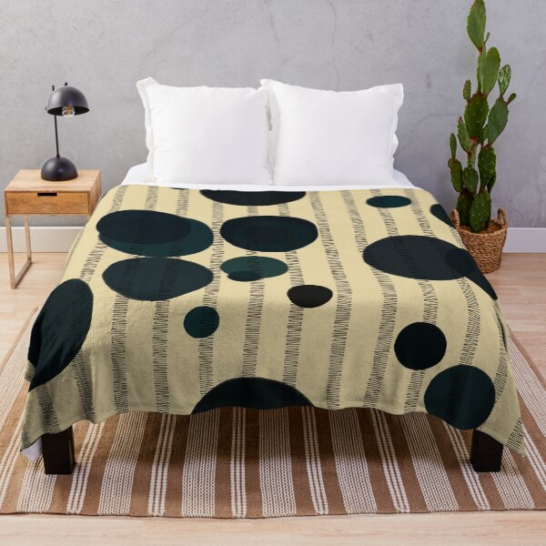 Item preview, Abstract composition with dark green bubbles and disrupted stripes E9 designed and sold by StefanStudioArt.