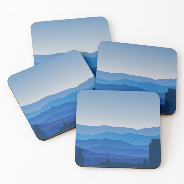 Item preview, Asheville City Skyline and WNC Mountains Blue Daytime designed and sold by hatsharpener.