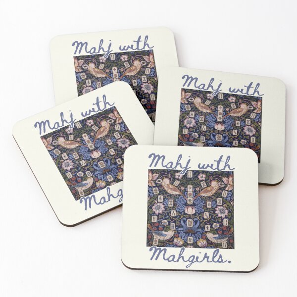 Item preview, Mahjong Mahj with Mahgirls William Morris Strawberry Thief  designed and sold by SunfullyYours.