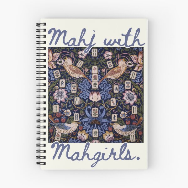 Item preview, Mahjong Mahj with Mahgirls William Morris Strawberry Thief  designed and sold by SunfullyYours.