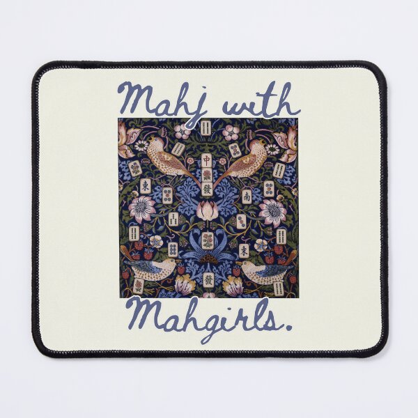 Item preview, Mahjong Mahj with Mahgirls William Morris Strawberry Thief designed and sold by SunfullyYours.