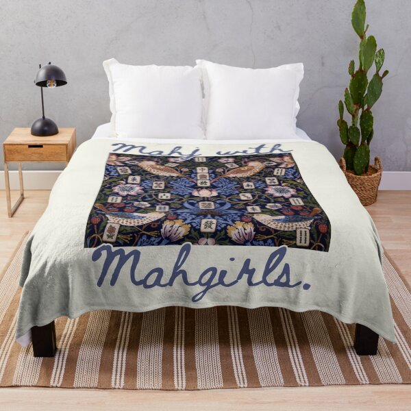 Item preview, Mahjong Mahj with Mahgirls William Morris Strawberry Thief designed and sold by SunfullyYours.