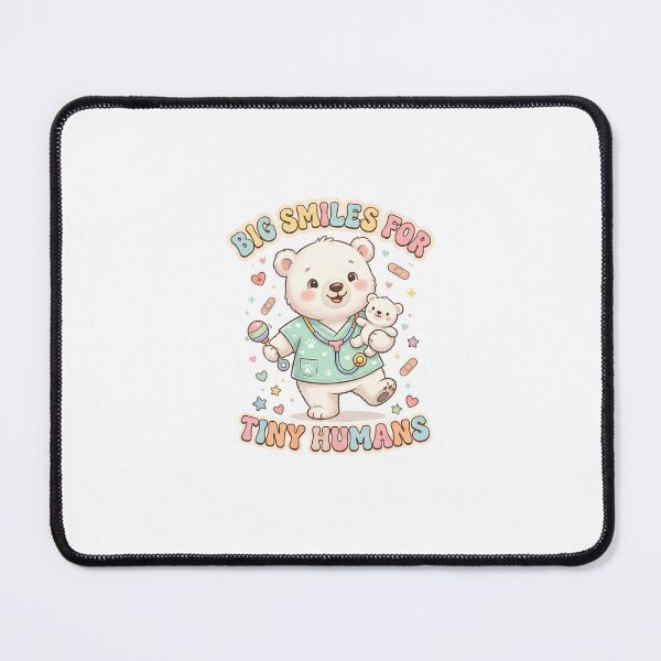 Item preview, Big Smiles For Tiny Humans Cute Teddy Bear Pediatric Nurse designed and sold by Nurse Craft Studio.