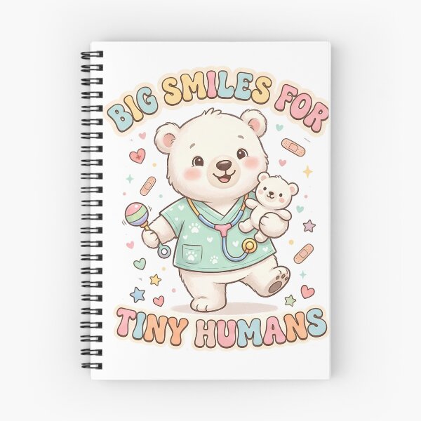 Item preview, Big Smiles For Tiny Humans Cute Teddy Bear Pediatric Nurse designed and sold by Nurse Craft Studio.
