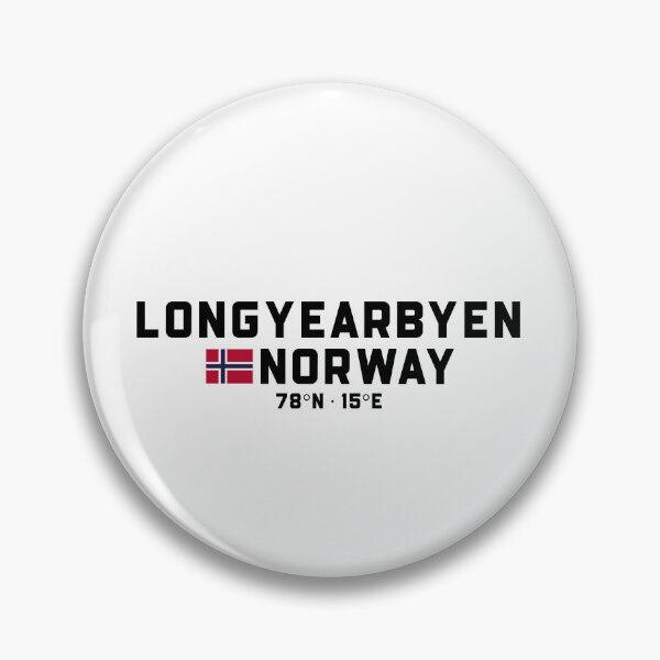 Item preview, Longyearbyen Norway coordinates and flag designed and sold by Andersce.