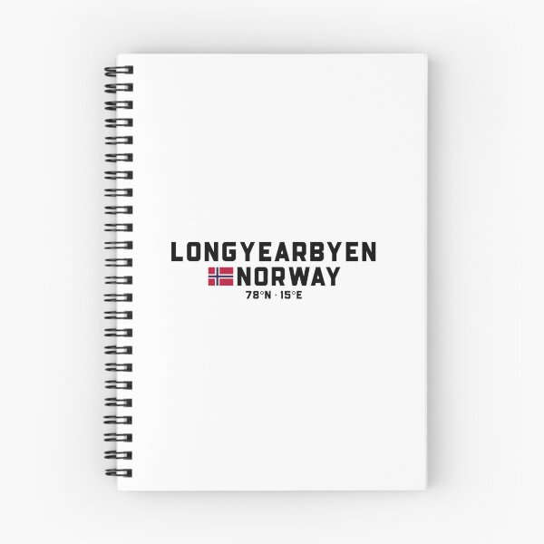 Item preview, Longyearbyen Norway coordinates and flag designed and sold by Andersce.