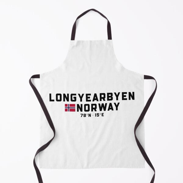 Item preview, Longyearbyen Norway coordinates and flag designed and sold by Andersce.