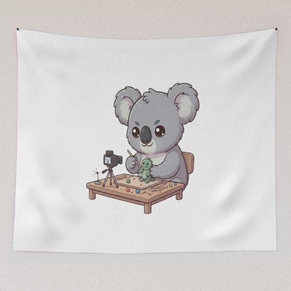 Item preview, Cute Koala Making Clay Animation designed and sold by Ella_Sketch.